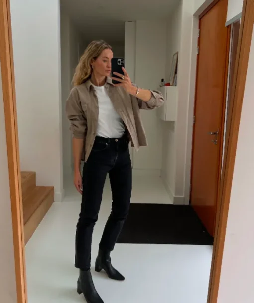 Flattered - Riley nilkkurit nahkaa, musta