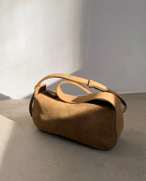 Flattered - Tuna shoulderbag, sand suede