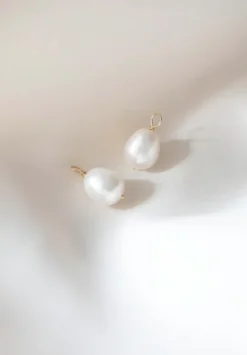 Gauhar - Lisäosat Fresh Water Pearl iso, kulta