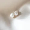 Gauhar - Lisäosat Fresh Water Pearl iso, hopea