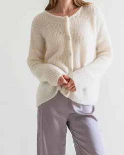 Gauhar - Mohair neuletakki, white