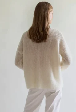 Gauhar - Mohair neuletakki, white