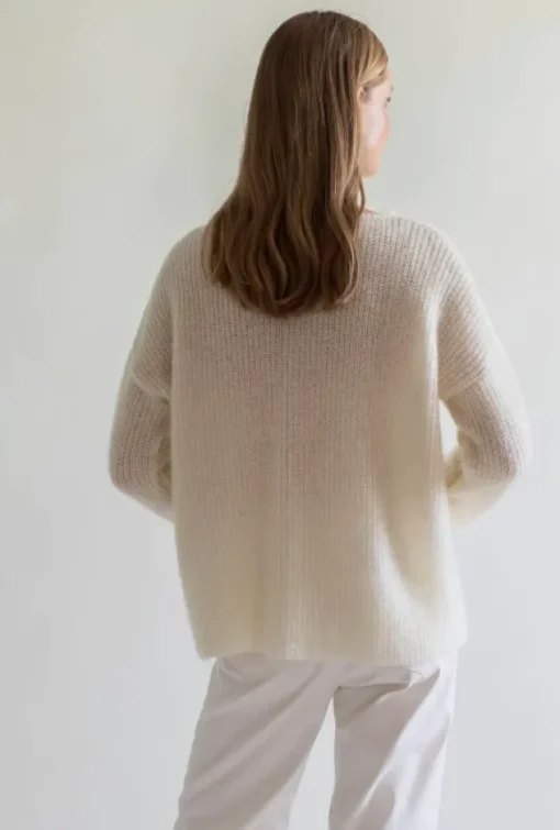 Gauhar - Mohair neuletakki, white