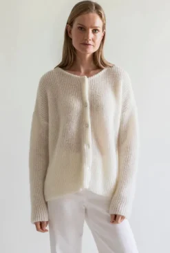 Gauhar - Mohair neuletakki, white