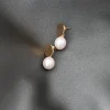 Gauhar - Pearl Drop Earrings, gold