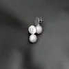 Gauhar - Pearl Drop Earrings, silver