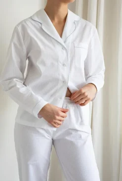 Gauhar - puuvillainen pyjama, valkoinen