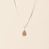 Gauhar - Smoky Quartz Drop riipus, hopea