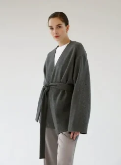 Gauhar - Wool kietaisutakki, grey