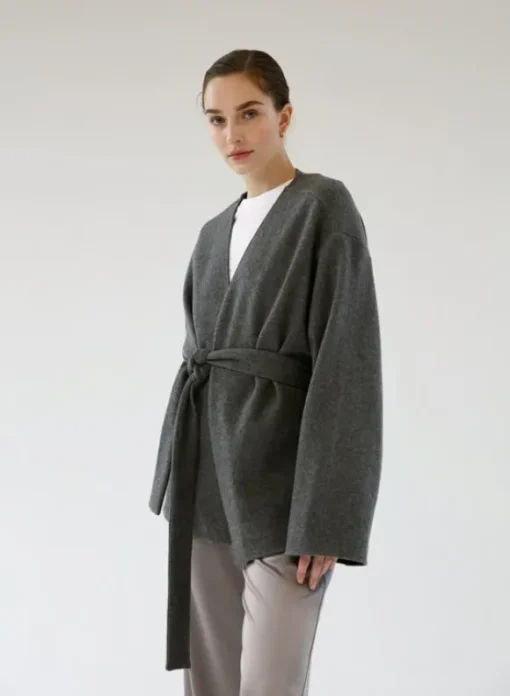 Gauhar - Wool kietaisutakki, grey