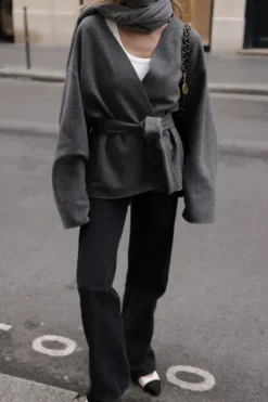 Gauhar - Wool kietaisutakki, grey