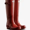 Hunter Original Tall Gloss Boot, Military red