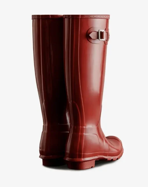 Hunter Original Tall Gloss Boot, Military red