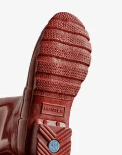 Hunter Original Tall Gloss Boot, Military red