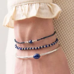 Iris rannekoru Lapis Lazuli, silver