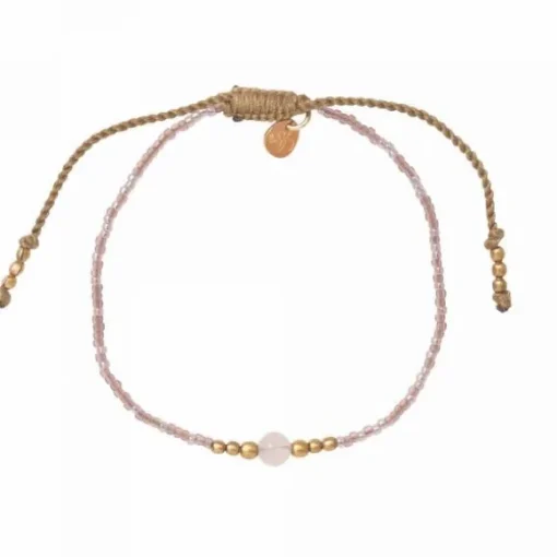 Iris rannekoru Rose Quartz, gold