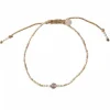 Iris rannekoru Smokey Quartz, silver