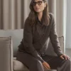 Karla cashmere neuletakki, dark chocolate