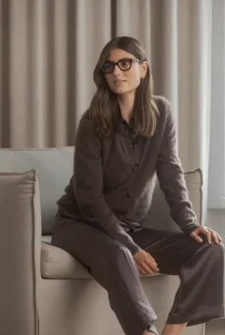 Karla cashmere neuletakki, dark chocolate