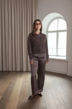 Karla cashmere neuletakki, dark chocolate
