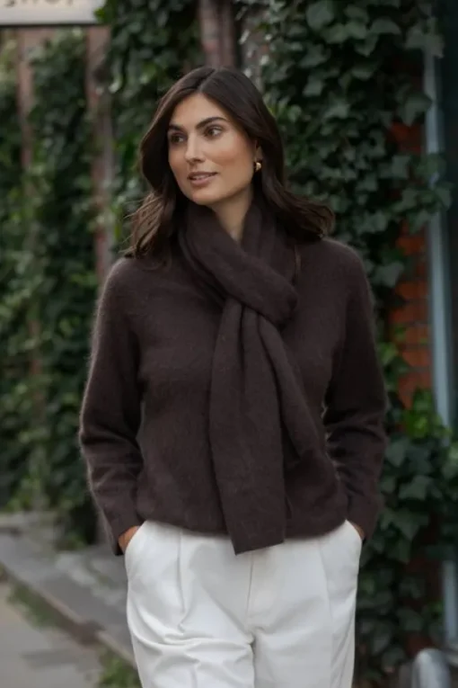 Karlee cashmere neule, dark chocolate