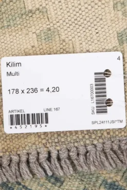 Kelim matto, multi #600 / 178x236cm