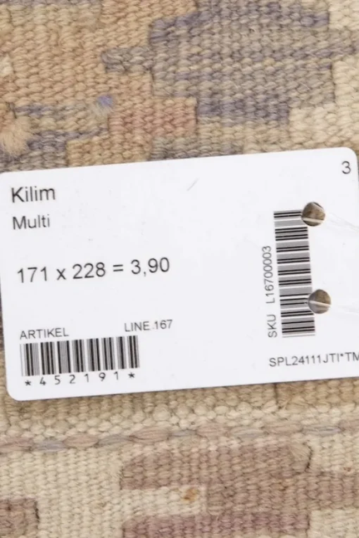 Kelim matto, multi #602 / 171x228cm