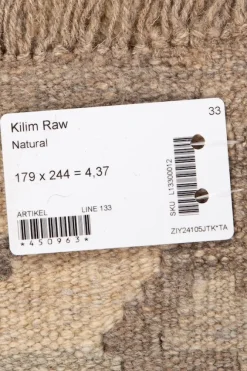 Kelim matto, natural #614 / 179 x 244 cm