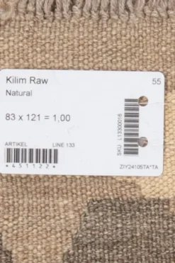 Kelim matto, natural #605 / 83x121cm