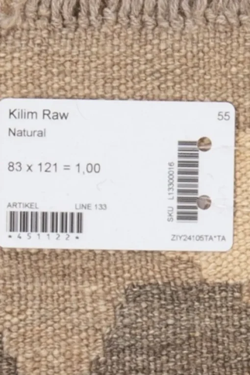 Kelim matto, natural #605 / 83x121cm