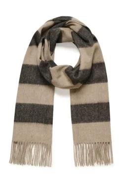 Kitha huivi villaa, black stripe