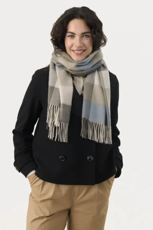 Kitha huivi villaa, smokey olive
