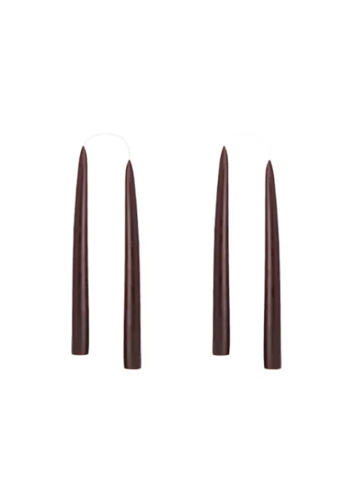 Kruunukynttilä lyhyt 20cm chocolate