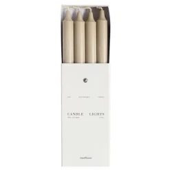 Kruunukynttilä 8-pack, sand