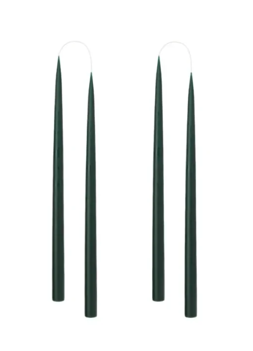 Kruunukynttilä pitkä 35cm, forest green