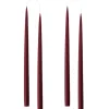 Kruunukynttilä pitkä 35cm, light bordeaux