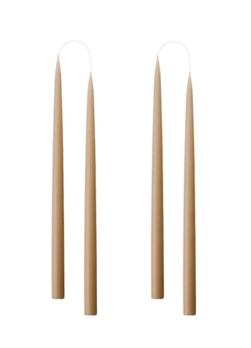 Kruunukynttilä pitkä 35cm, nougat