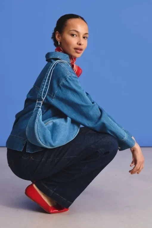 Luanes laukku, medium blue denim
