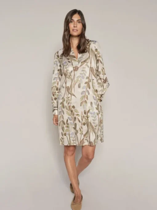 Maiz Lavender mekko, ecru