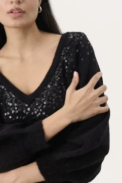 Malan neule, black