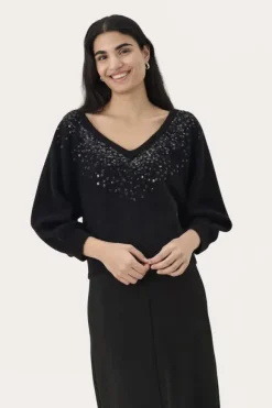 Malan neule, black