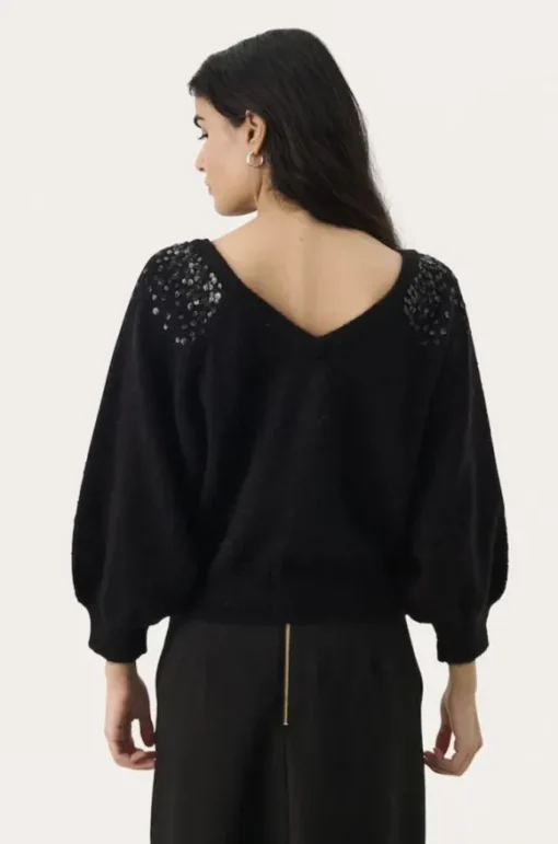 Malan neule, black