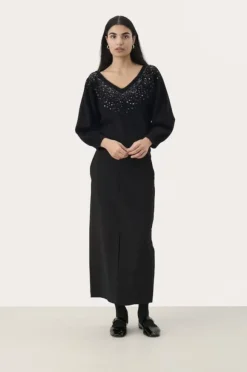 Malan neule, black