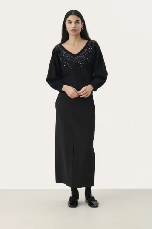 Malan neule, black