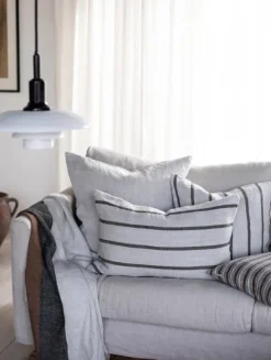Melvin tyynynpäällinen 50x50, taupe stripe