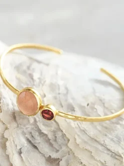 Memorable Peach Moonstone Garnet GP rannekoru