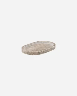 Meraki - marmoritarjotin19,5cm, oval beige