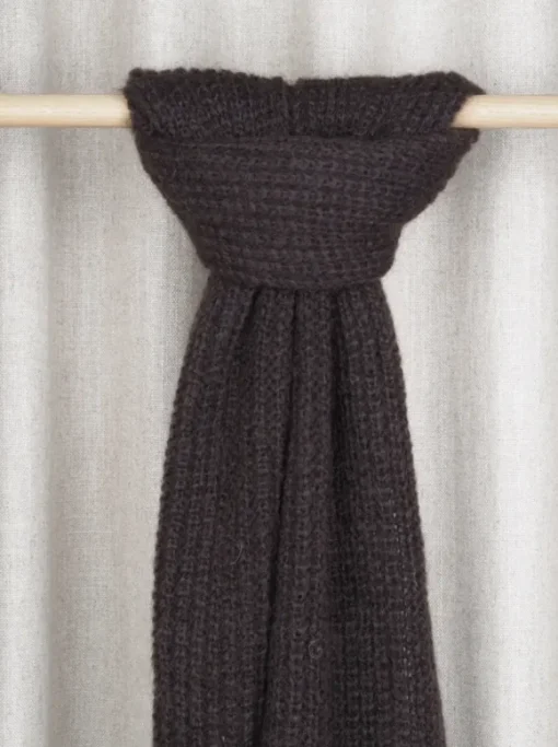 Mija kid mohair kaulahuivi, chocolate