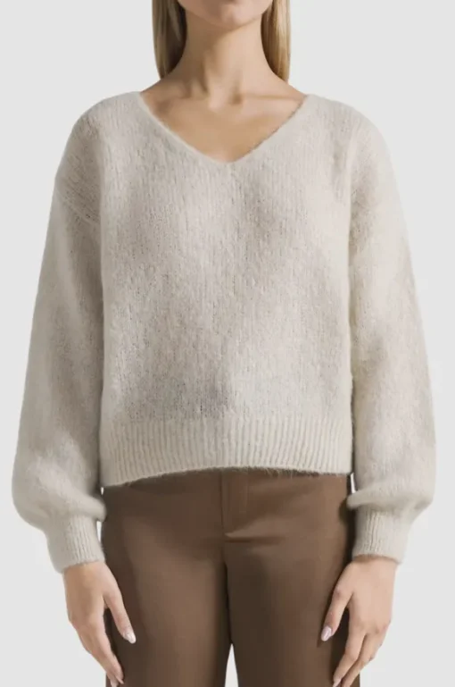 Milana alpakkaneule, beige