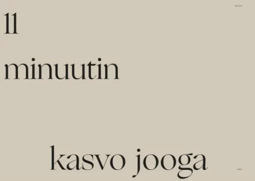 11 minuutin kasvojooga -kirja